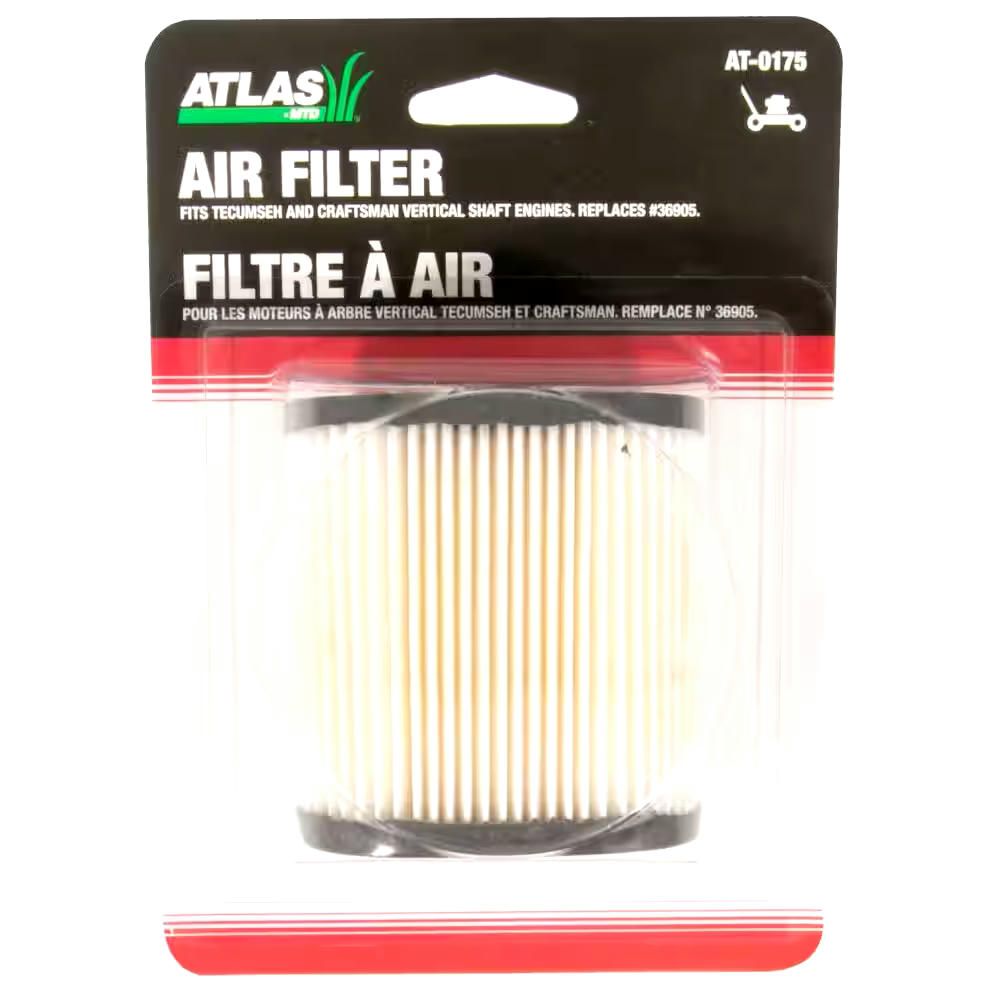 Atlas Lawn Mower Air Filter RePlacement  Cartridge for Tecumseh, Craftsman