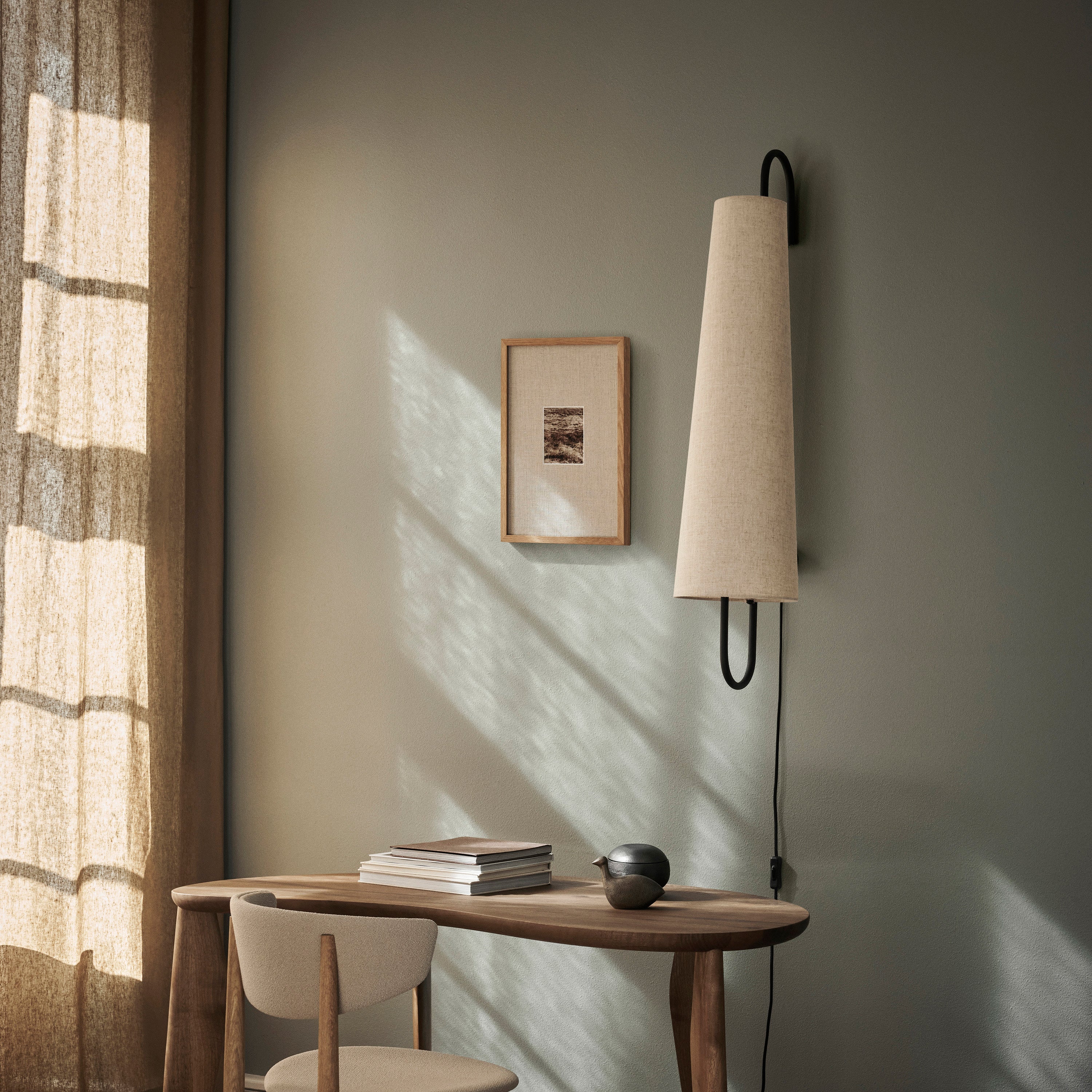 Ferm Living Ancora Wandlamp - Zwart / Natural