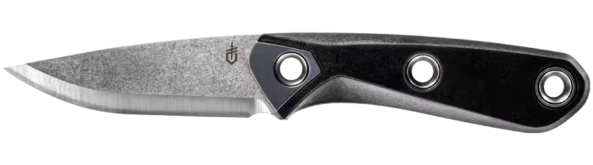 Geber PrinciPle Fixed Blade Knife w/ Sheath, Black, 7.5-in
