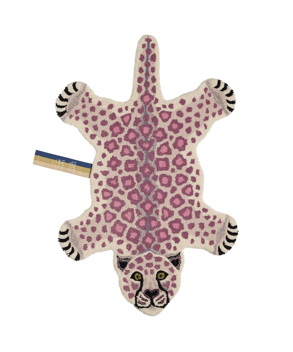 Doing Goods Lilly Luipaard Vloerkleed - Klein 92 x 62 x 2 cm - 100% wol