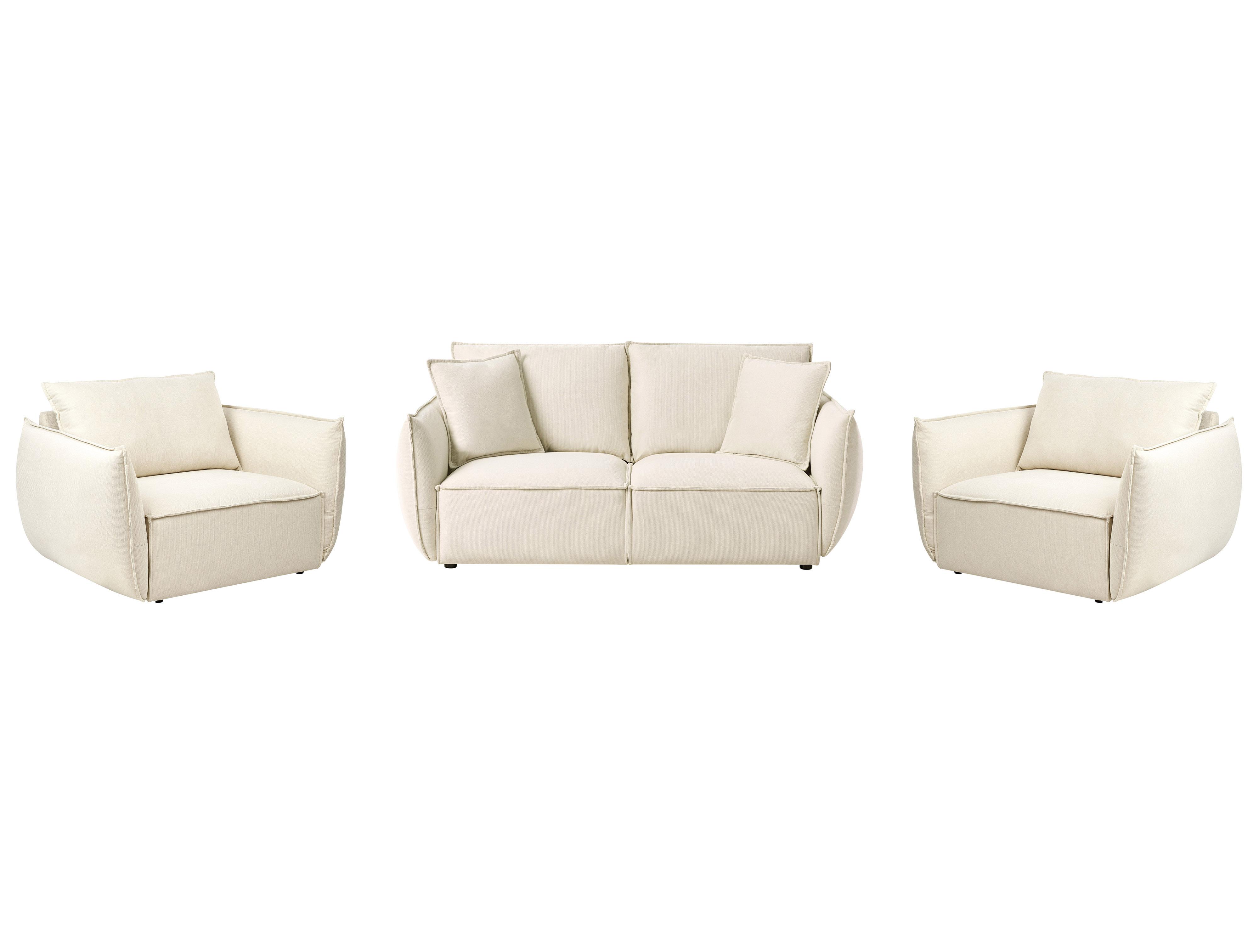 Armchair KUNES Fabric Light Beige