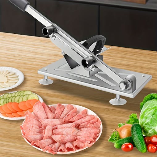 NNETM Adjustable Meat, Fruit & Vegetable Slicer with Stainless Steel Blades