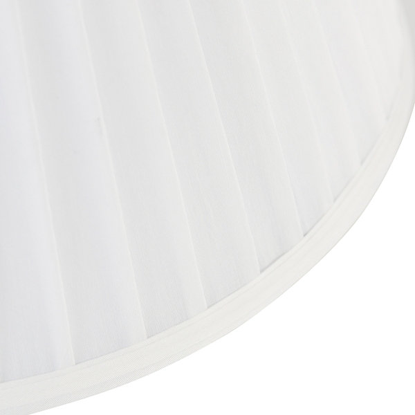 Abat-jour plissé blanc 35/20 cm