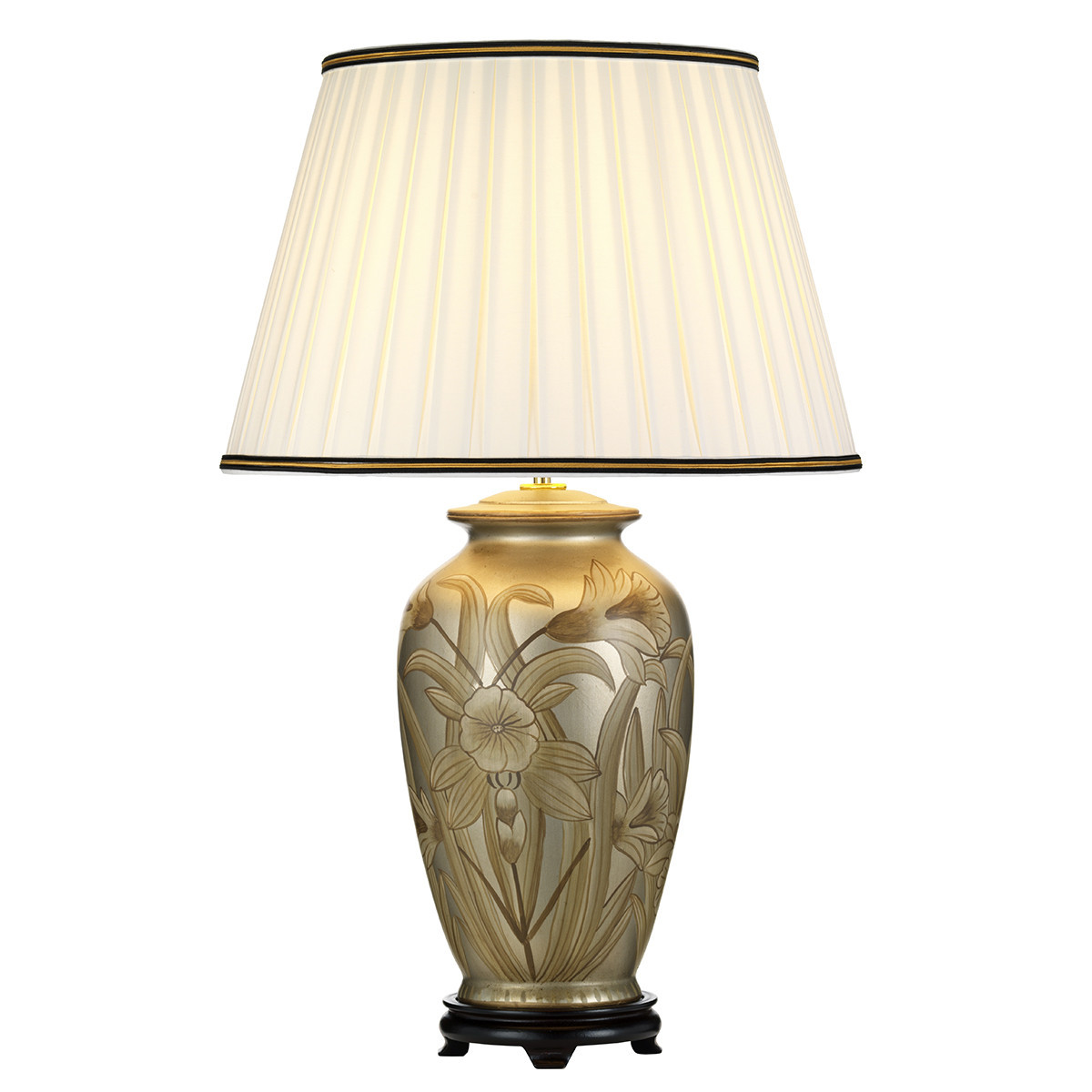 Lampa stołowa ceramiczna kremowo-złota Dian 1xE27x60WDesigner's Lightbox