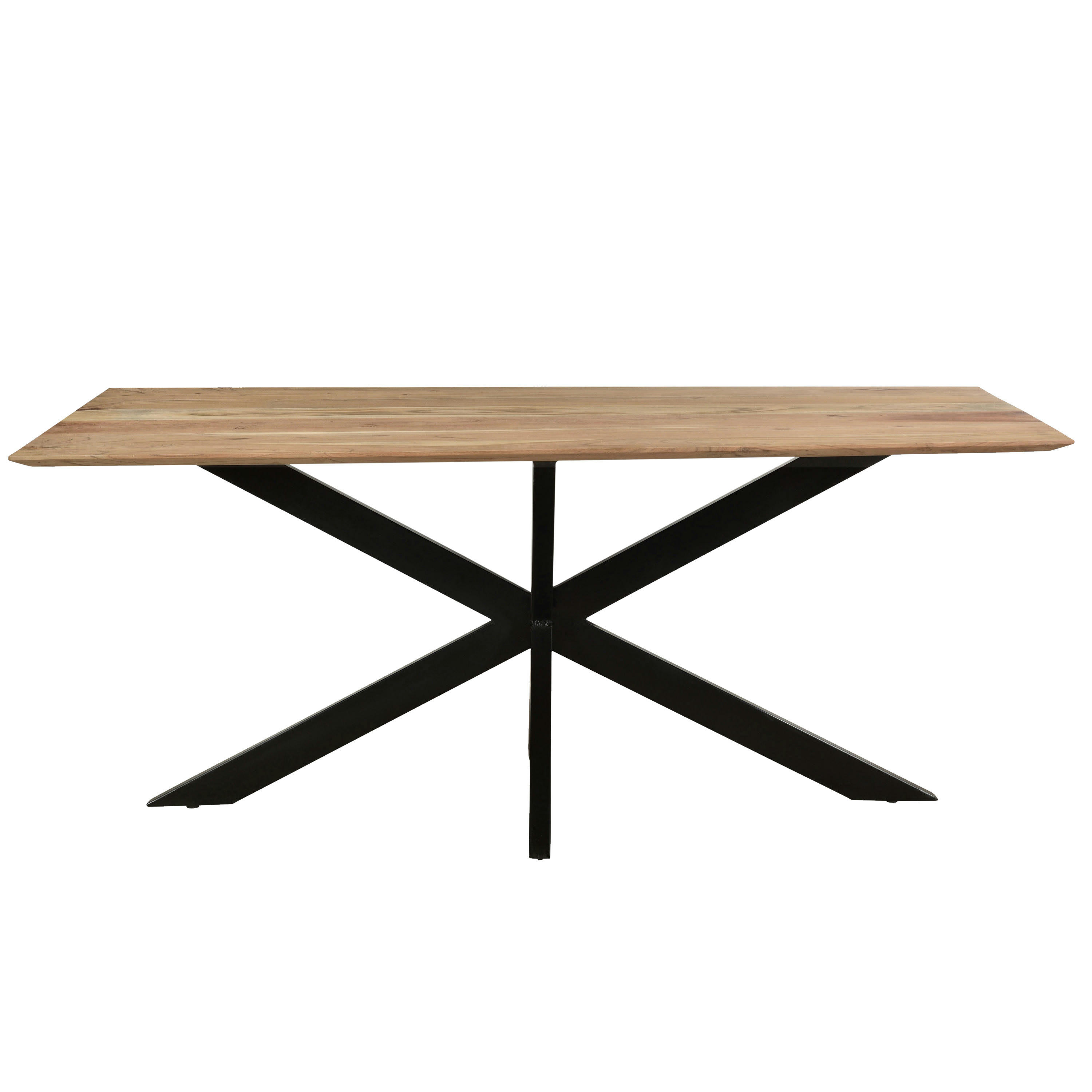 URBAN - URBAN-Table à manger 6/8 personnes L180cm, Spider et Acacia massif