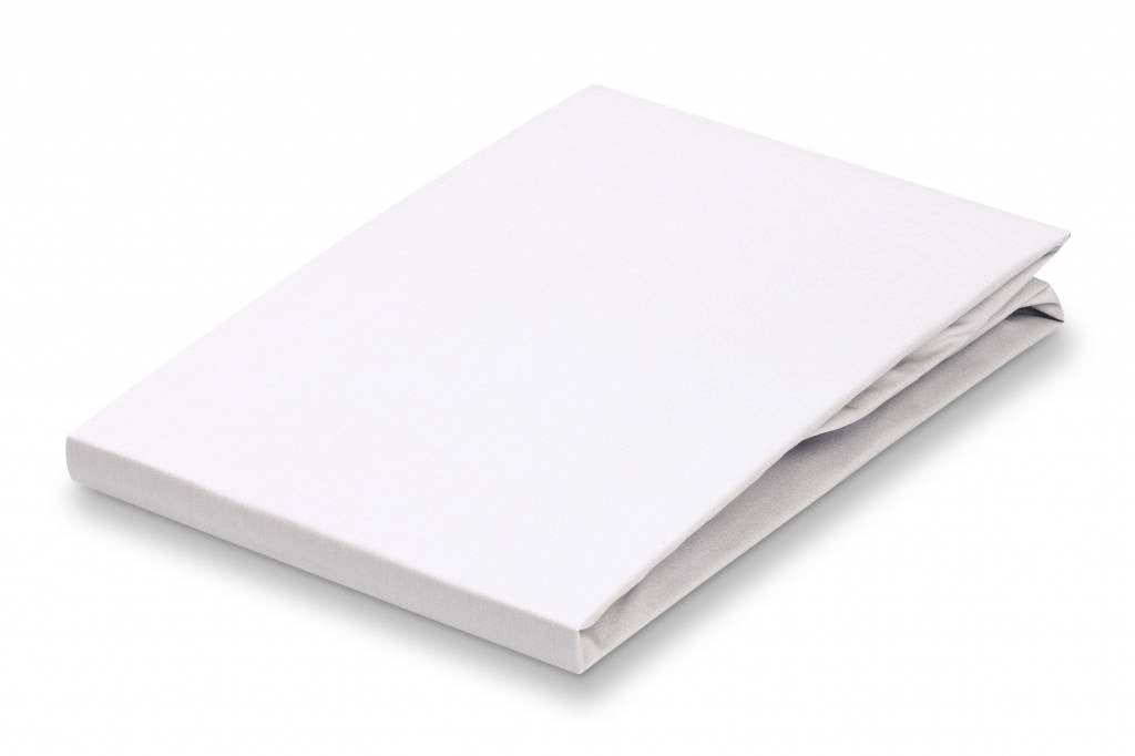 Satin Soft Hoeslaken White   180 x 210 cm   Wit   Satijnkatoen