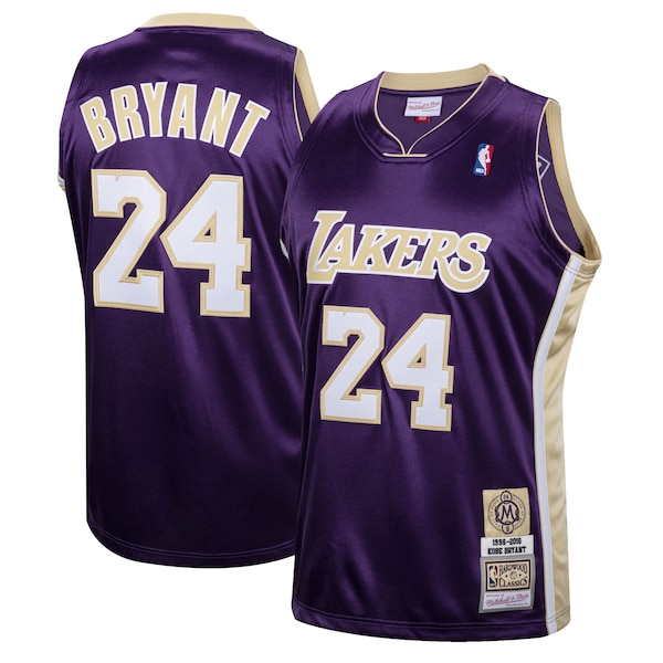 Kobe Bryant Los Angeles Lakers  Hall of Fame Class of 2020 #24 Authentic Hardwood Classics Jersey - Purple/Gold