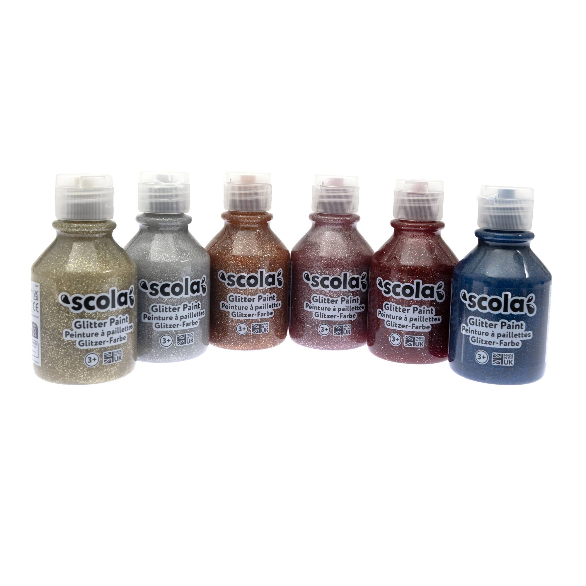 Glitter Paint 150ml 6 Pack