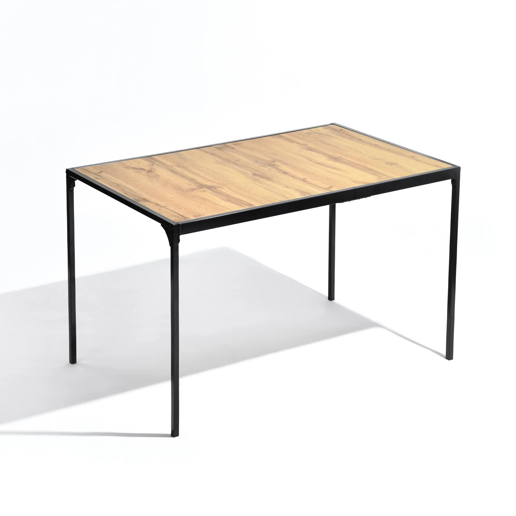 Homy Casa 47 Dining Table with Metal Frame, Seats 4