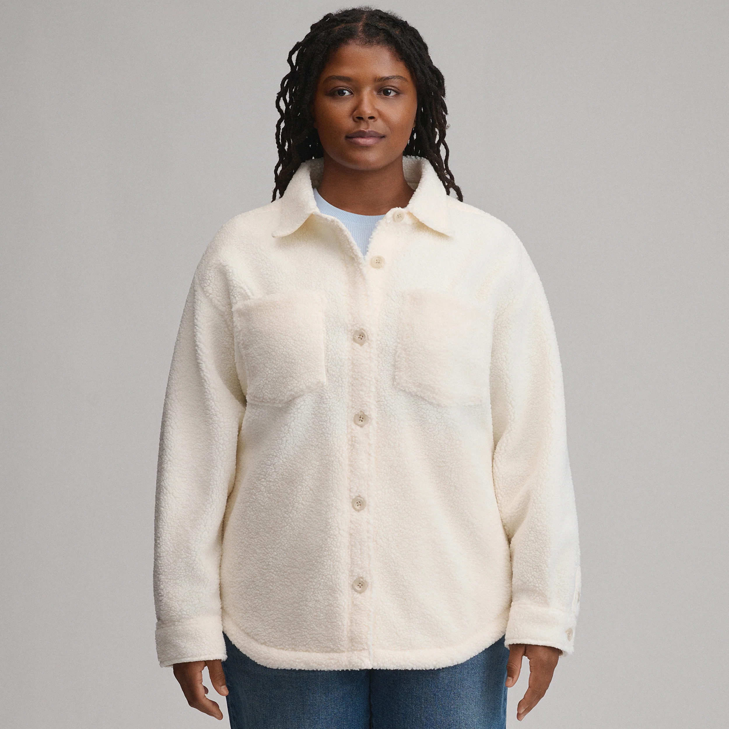 Women's Fleece Shirt Jacket
