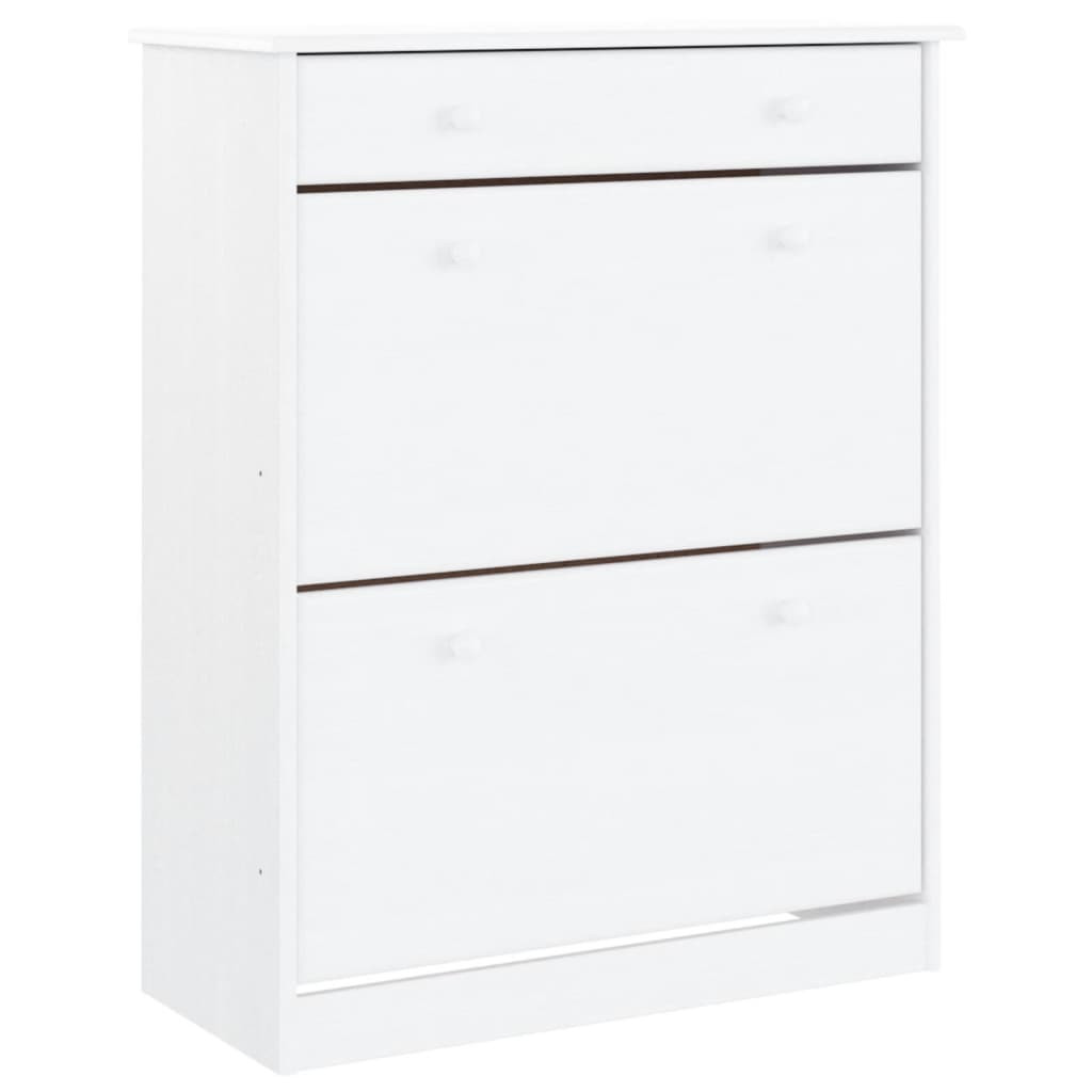 Szafka Nocna Biała Komoda Stolik Nocny Do Sypialni 77x35x96 cm