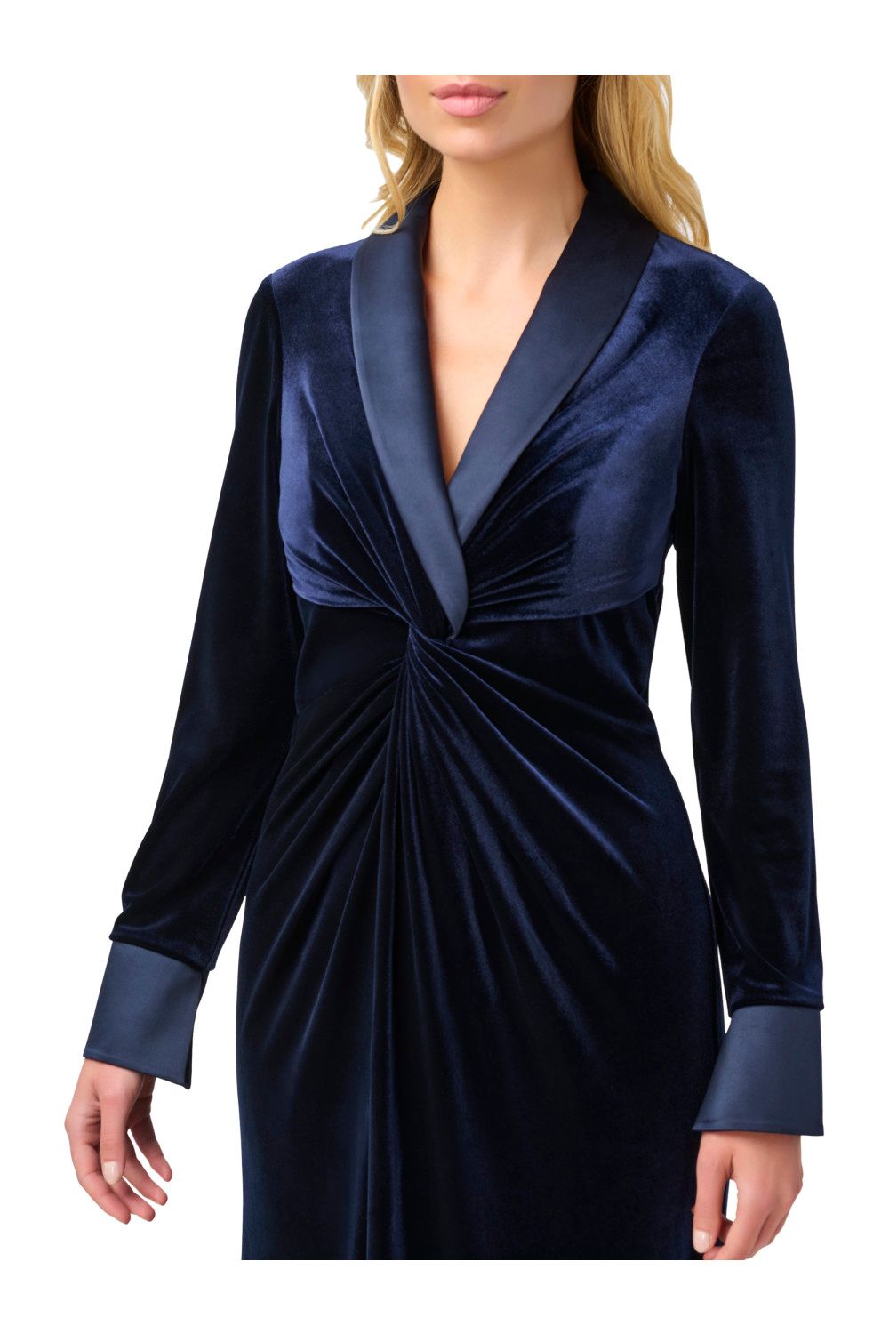 Adrianna Papell Velvet Tuxedo Gown