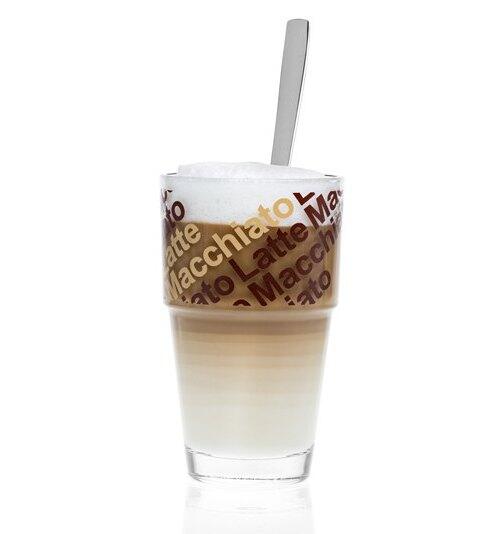 Leonardo Café Latte Glas Solo, 2er Set