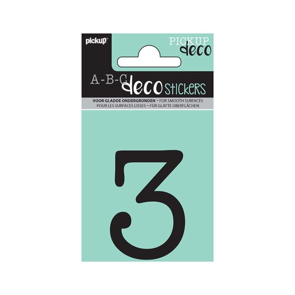 NUMMER PICKUP ABC DECO MAUD 3 60 MM SVART
