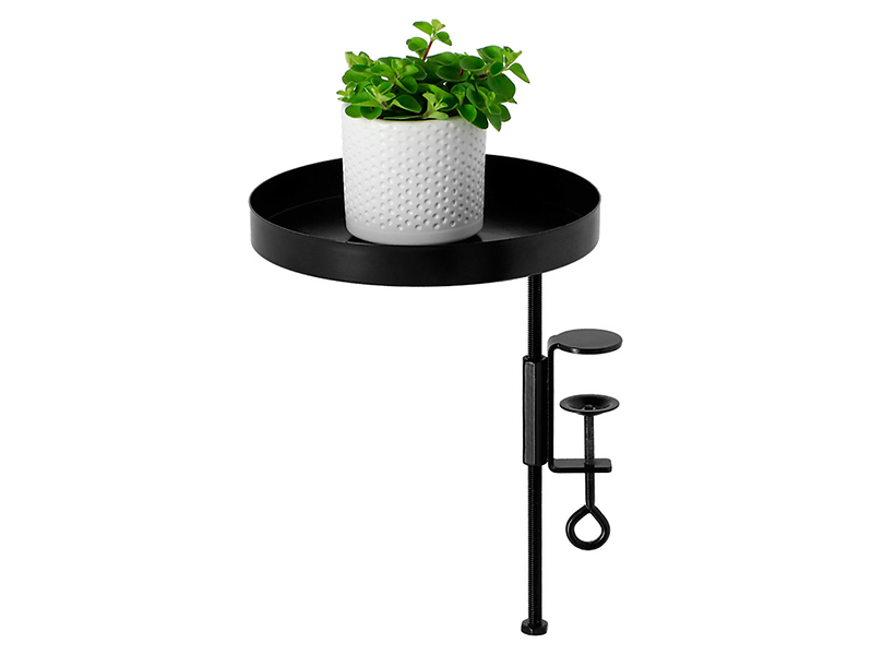 Kwietnik metalowy 18 cm czarny