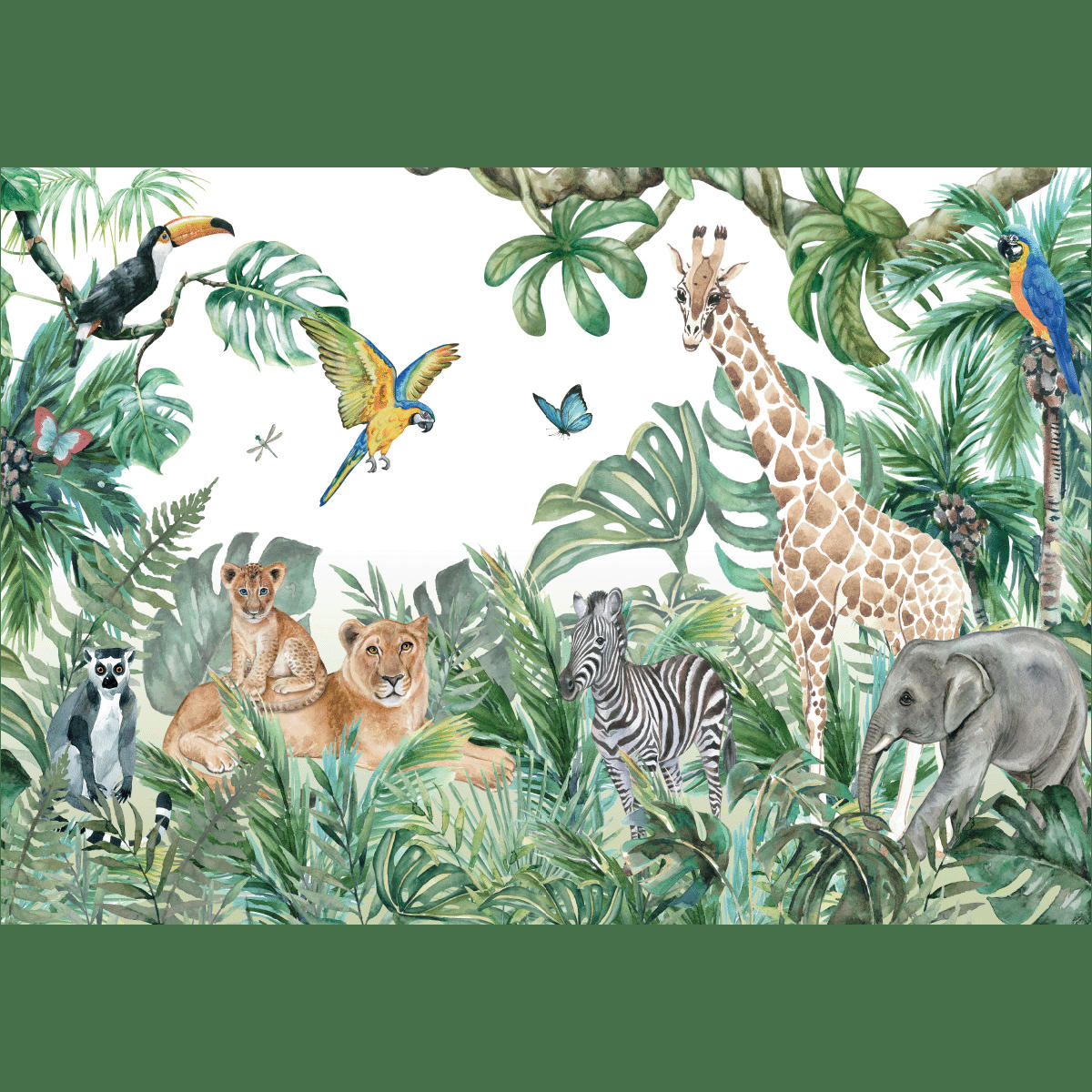 - Papier Peint grand safari 250x360cm