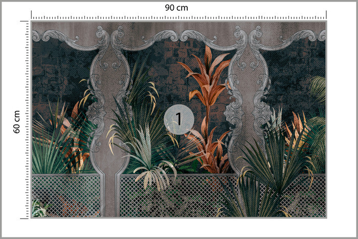 Fototapeta Abstrakcyjne Rośliny Tropikalne 90x60cm