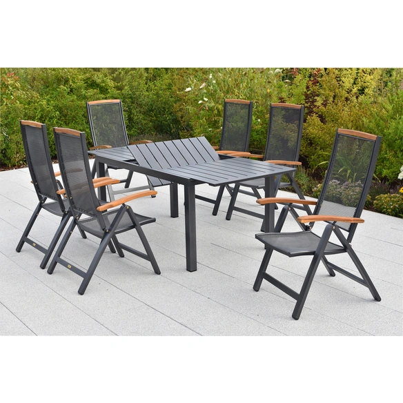 Gartenmöbel-Diningset »Tilos«, 7 tlg., 6 Sitzplätze, Aluminium