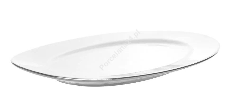 Półmisek owalny 33 cm Chodzież- Yvonne 9718 PLATYNOWA LINIA