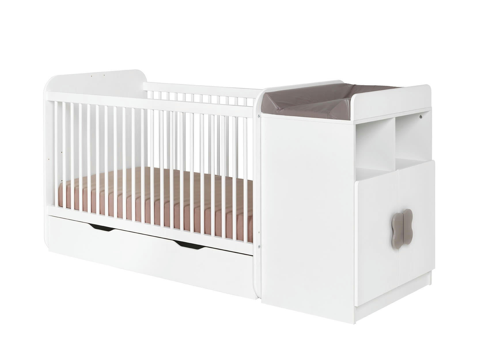 HYDRO - Lit bébé combiné Blanc