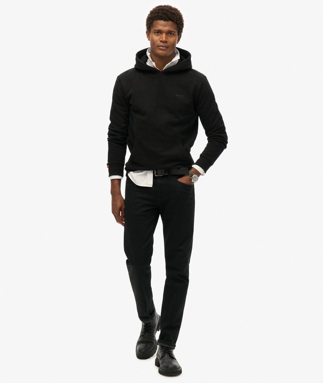 Essential Logo Half Brushed Hoodie