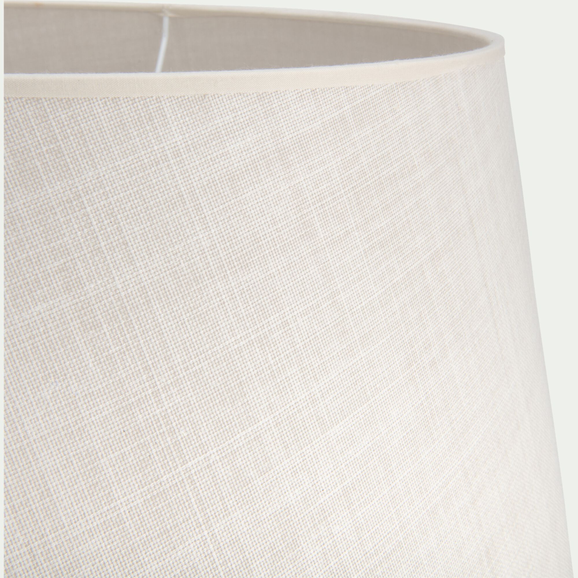 MISTRAL - Abat-jour tambour en coton - D45cm beige roucas