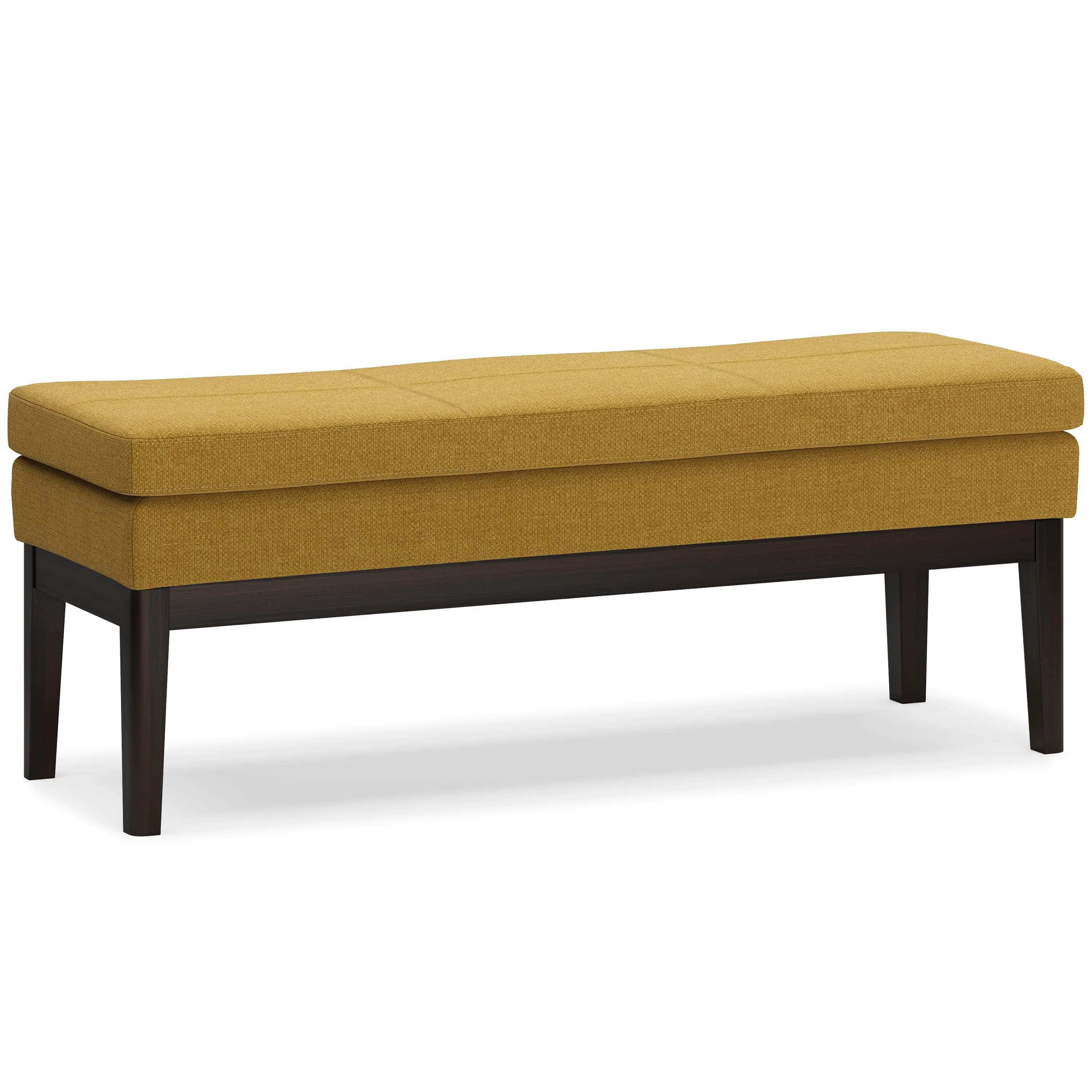 WYNDENHALL Bragg 27 inch Wide Mid Century Small Ottoman Bench