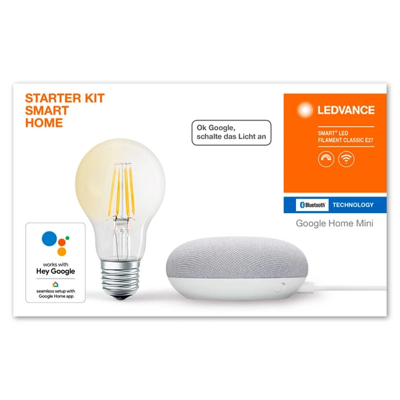 Smart Home Starter-Kit, E27, 2700 K, warmweiß, 650 lm