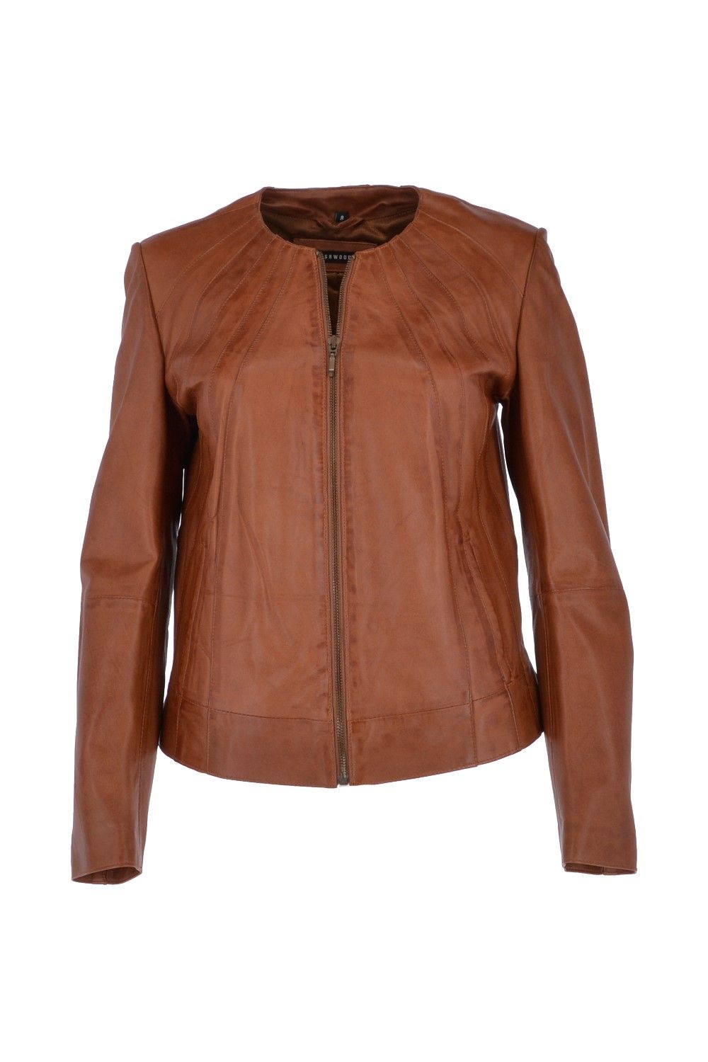 Ashwood Leather Chambery' Collarless Real Leather Jacket