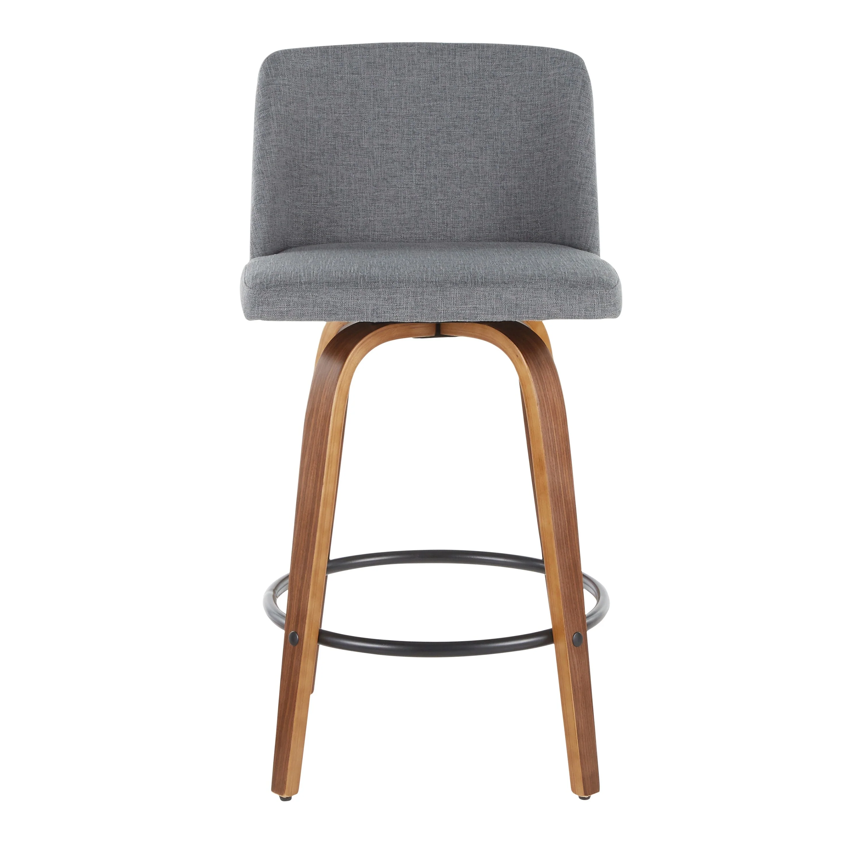 Carson Carrington Vallberga 26 Counter Stool with Black Round Footrest (Set of 2)