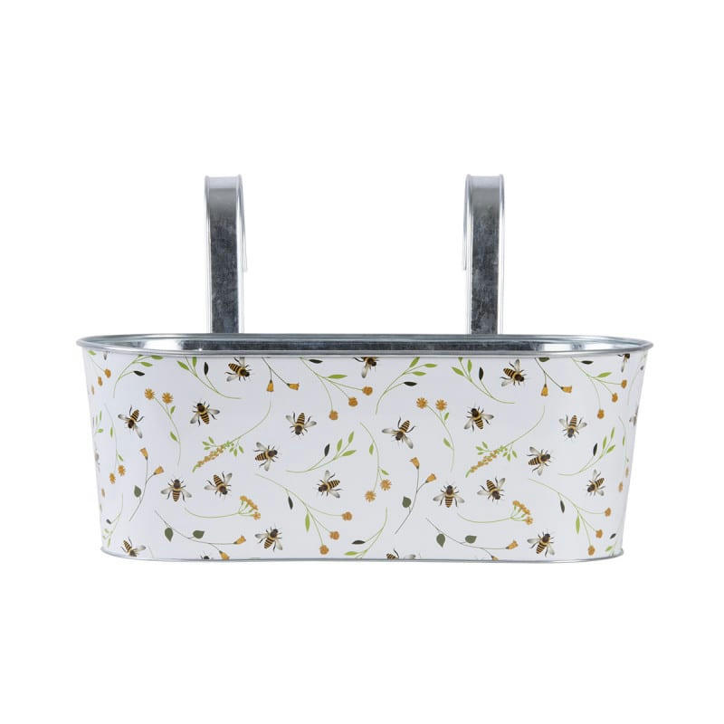 - Jardinière en zinc abeilles avec crochet