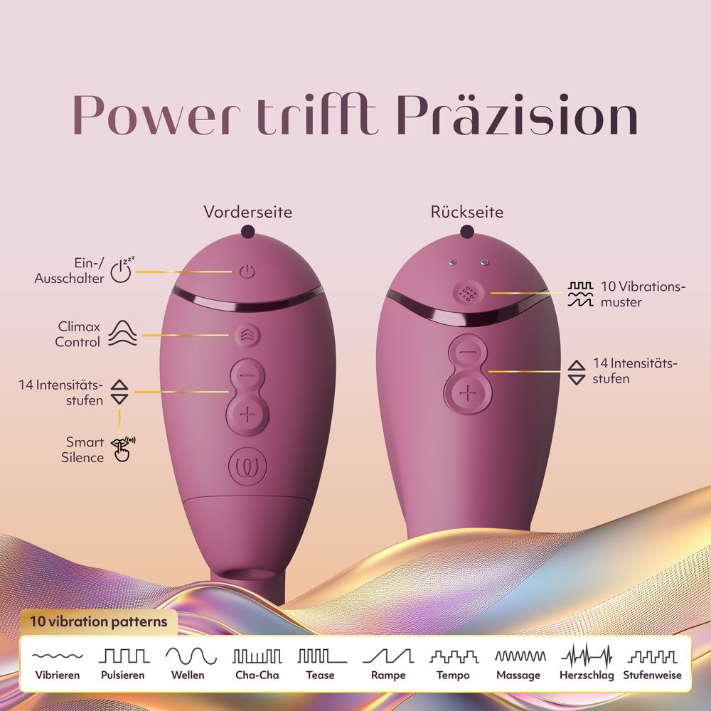 Next Duo - Klitoraler & G-Punkt Dual-Stimulator mit 3D Pleasure Air