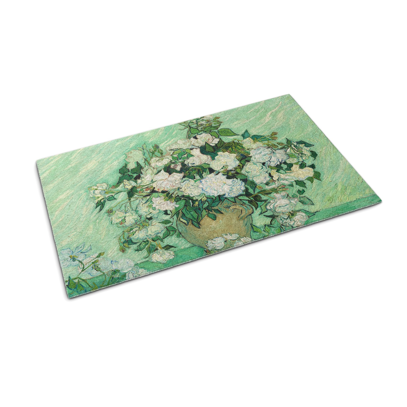 Wycieraczka domowa 60x40 Van Gogh Róże malarski motyw Tulup