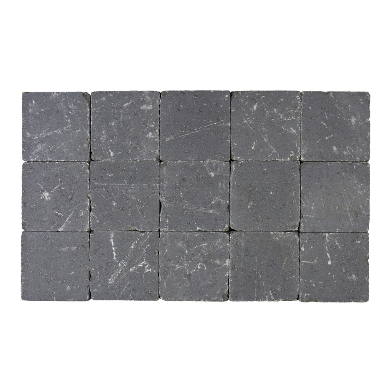 Palette 630 Pavés tambourinés Cylindre gris souris 15 x 15 x 4 cm COBO GARDEN