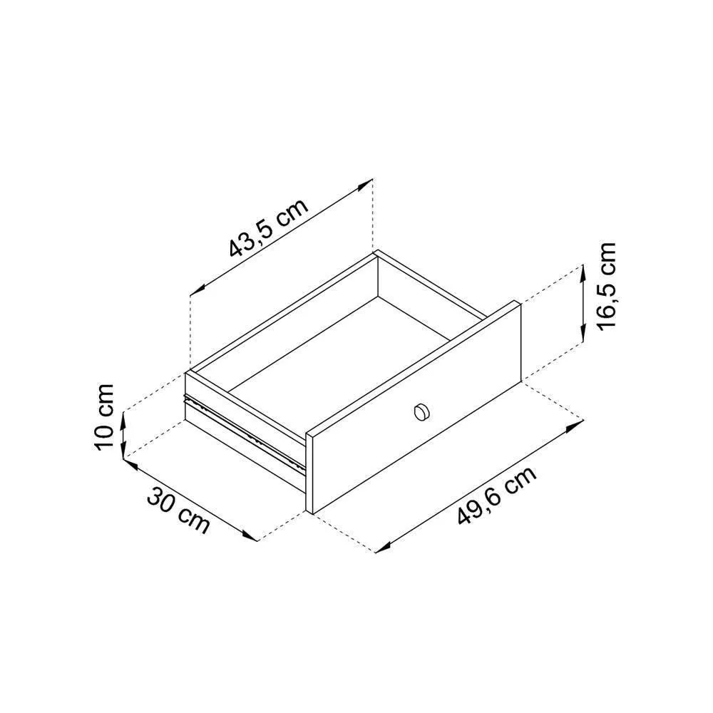 Dressoir Monique 2 deurs 2 lades