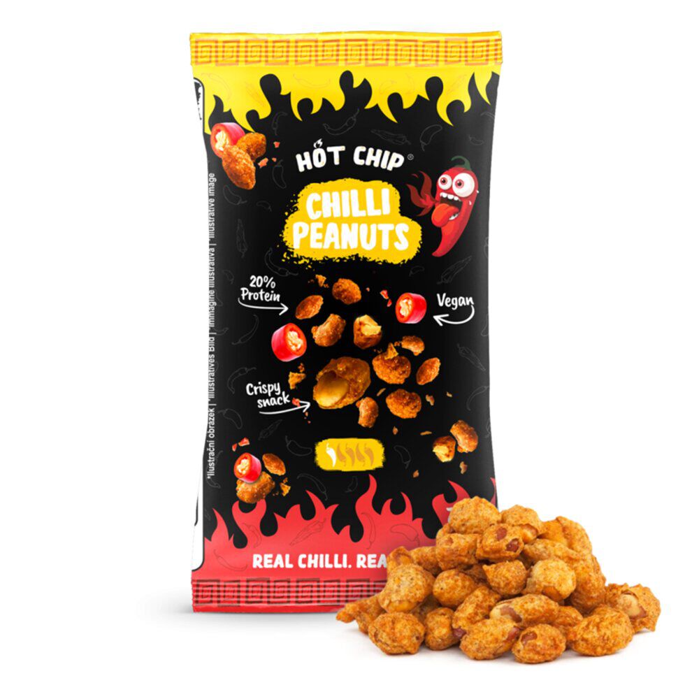 Cacahuètes piquantes Hot Chip crispy épicées saveur chili 70gr