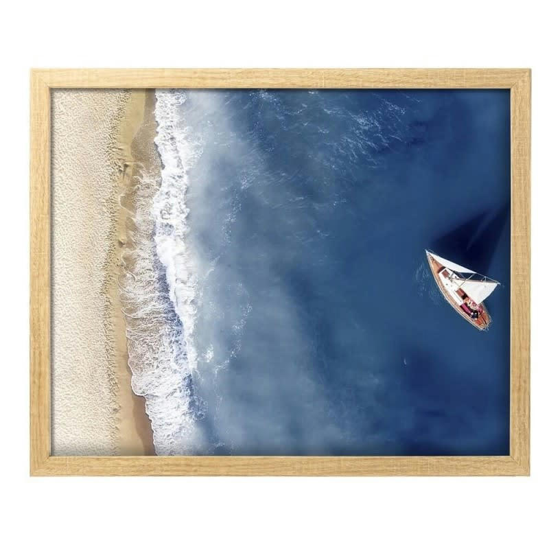 PLAGE - Photo encadrée baguette en bois FSC recyclable 40x50