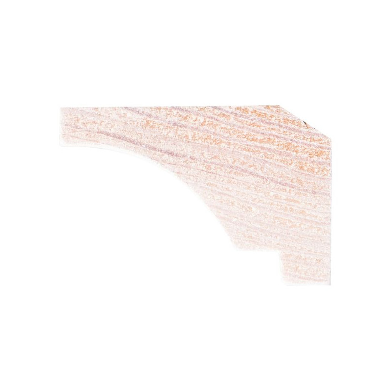 Moulure corniche en pin blanche 240 x 3,2 x 2,1 cm
