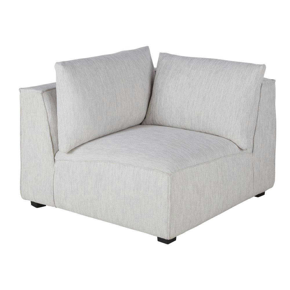 Falkor - Angle pour canapé modulable gris clair chiné