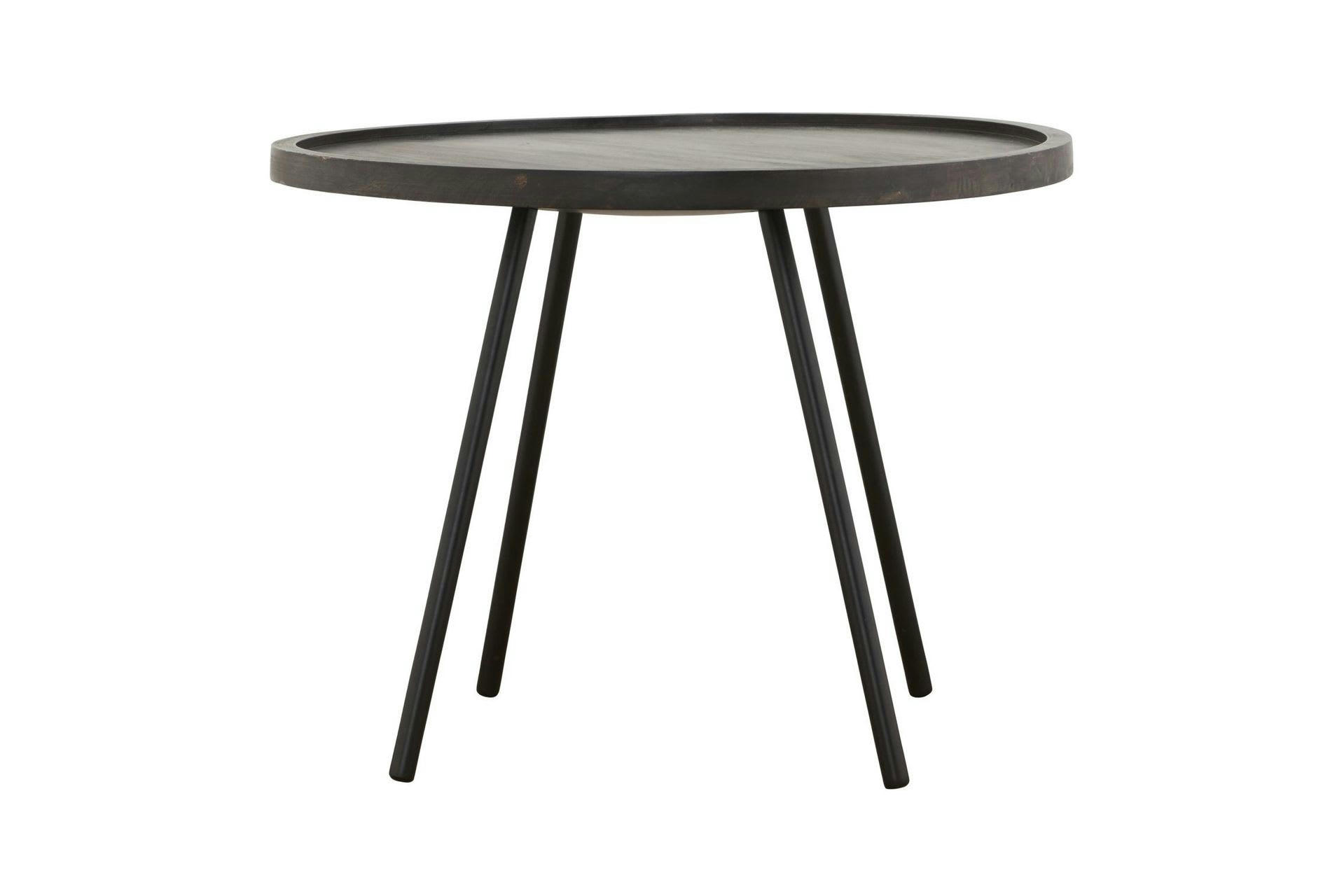 JUCO - Table d'appoint en bois noir