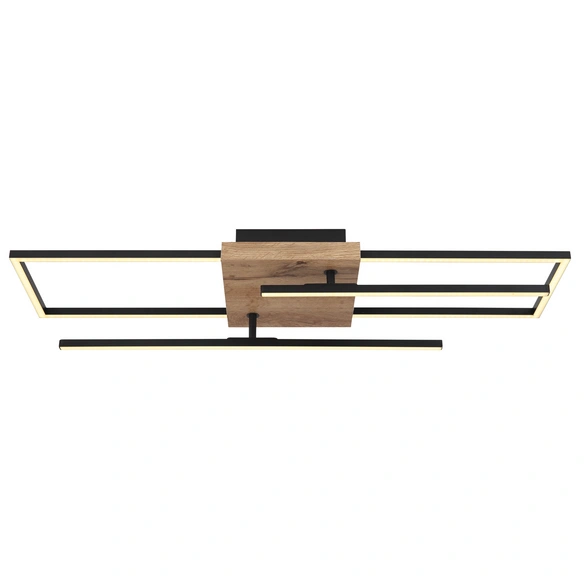 Deckenleuchte »KENDRA«, 80 x 20 x 11,5 cm, schwarz matt, 24W, 1800lm. Inkl. Leuchtmittel
