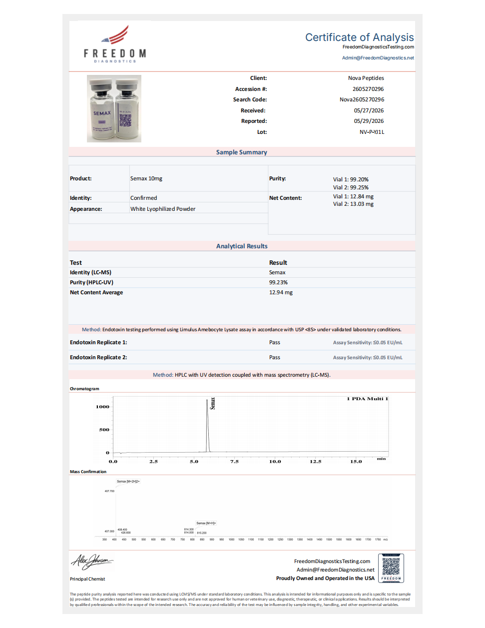 SX10 | Semax 10mg × 10 Vials