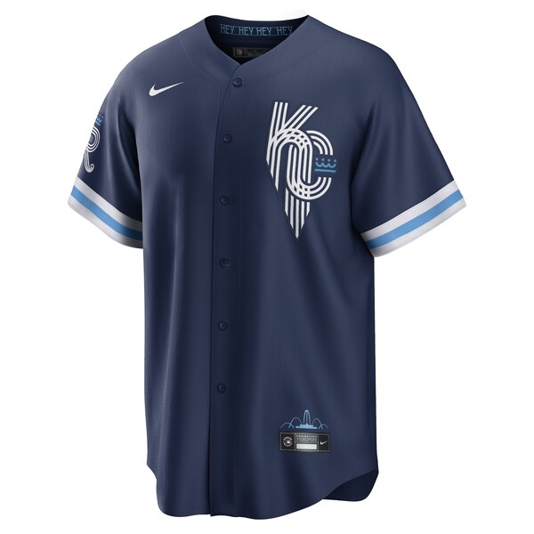 Hunter Dozier Kansas City Royals Nike City Connect Replica Player Jersey - Navy