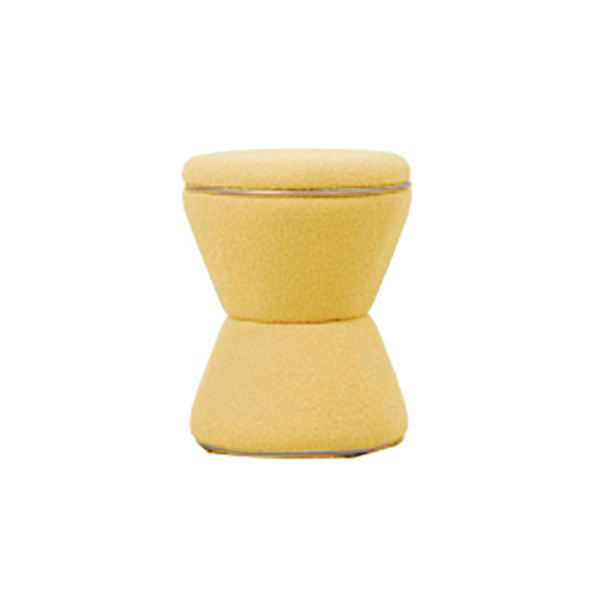 Leitmotiv poef Gustar - geel - 38.5x38.5x43cm