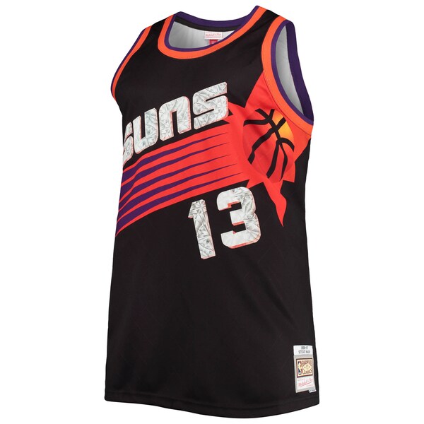 Steve Nash Phoenix Suns Big & Tall 1996/97 NBA 75th Anniversary Diamond Swingman Jersey - Black