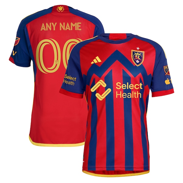 Real Salt Lake adidas 2024 Peak Utah Authentic Custom Jersey - Red