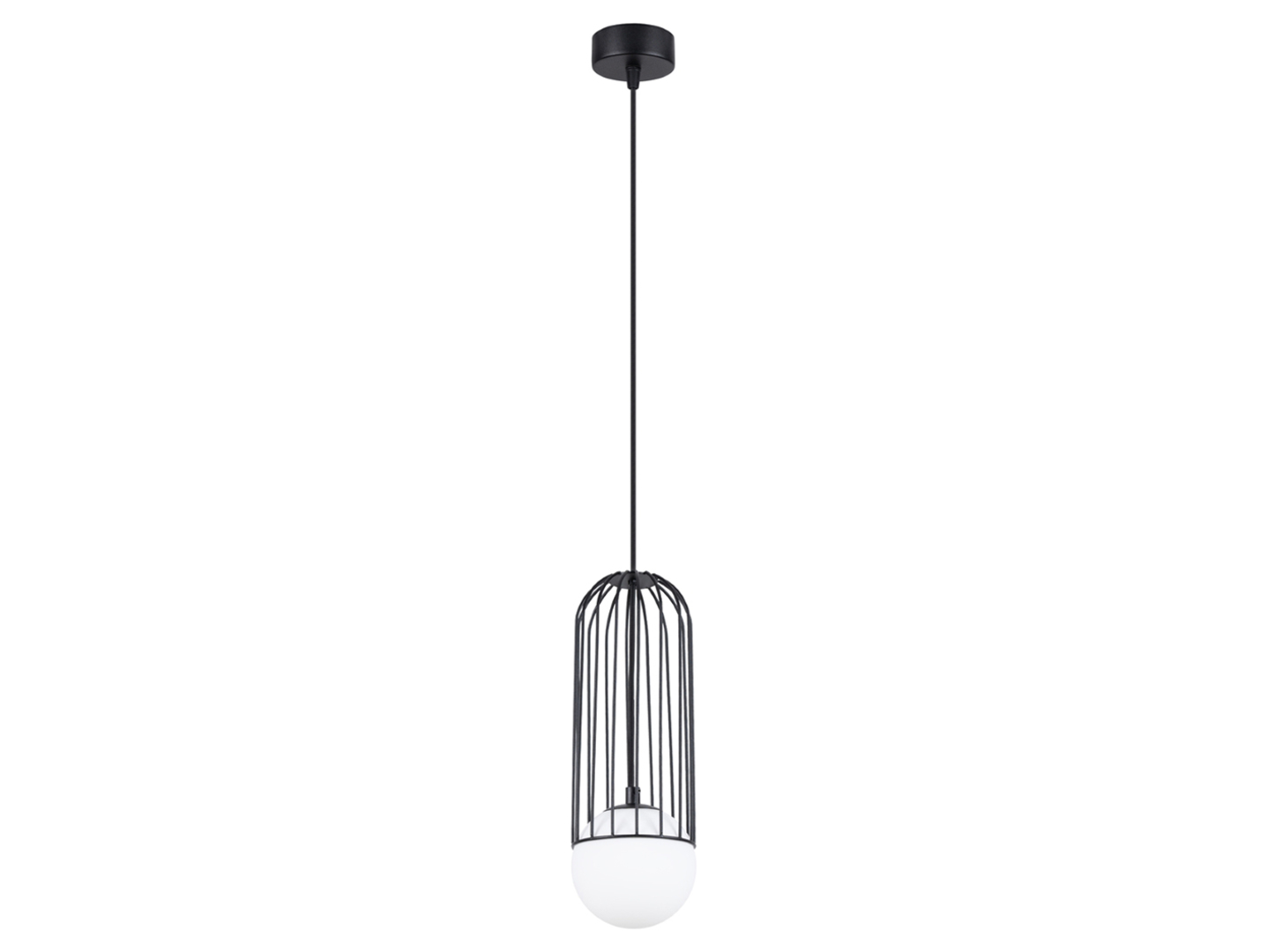 Lampa wisząca Brina stalowa czarna