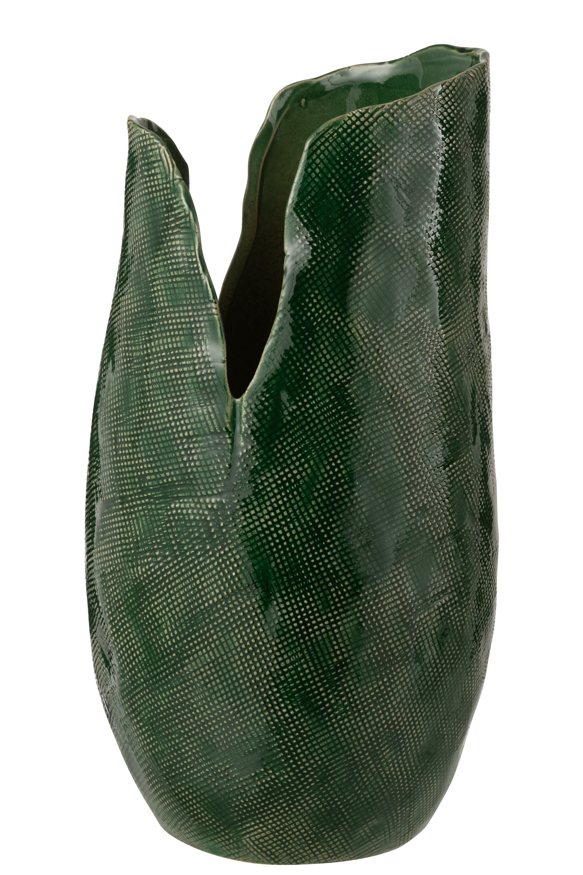 J-Line vaas Thibault - keramiek - groen - extra large