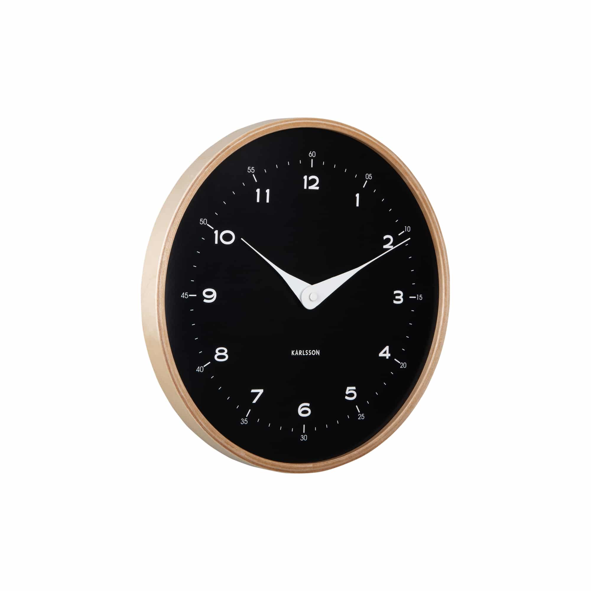Karlsson wandklok Osado Dome - zwart - Ø30cm