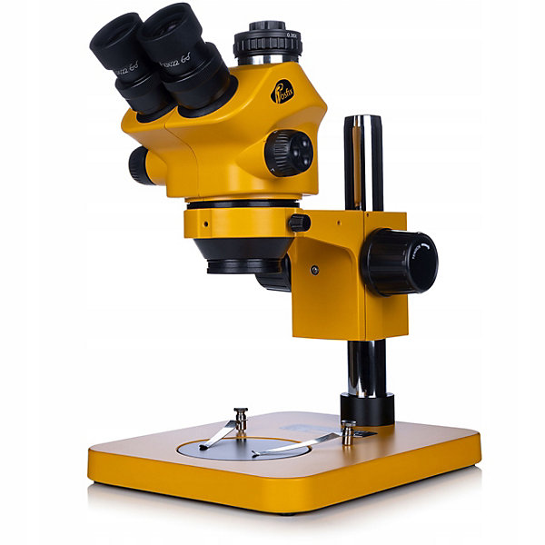 Microscope Trinoculaire Stéréoscopique 7-50x - Caméra 16MP 4K HDMI, Oculaire WF10X/22, LED 56x, Optique Greenough